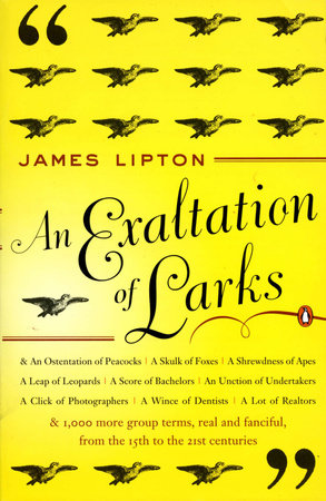 An Exaltation of Larks Paperback by James Lipton
