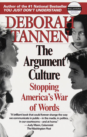 The Argument Culture Paperback by Deborah Tannen
