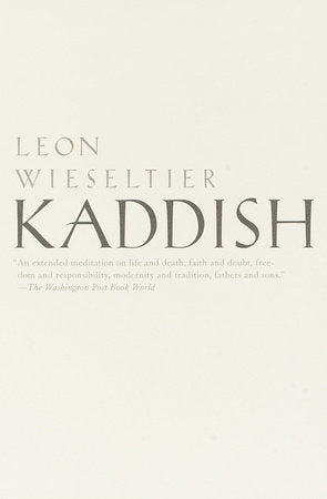 Kaddish Paperback by Leon Wieseltier