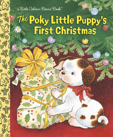 The Poky Little Puppy's First Christmas Board Book by Justine Korman; illustrated by Jean Chandler
