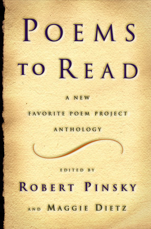 Poems To Read Hardcover by Robert Pinsky;Maggie Dietz;Robert Pinsky;Maggie Dietz
