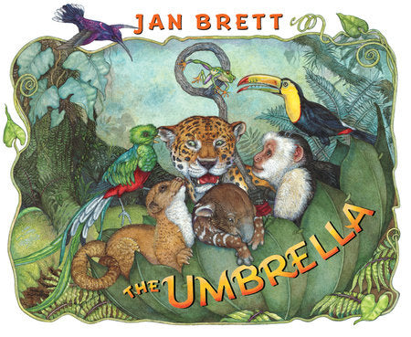 The Umbrella Hardcover by Jan Brett; Illustrated by Jan Brett