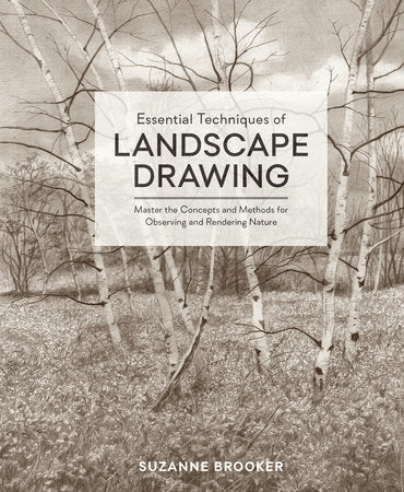 Essential Techniques of Landscape Drawing Hardcover by Suzanne Brooker