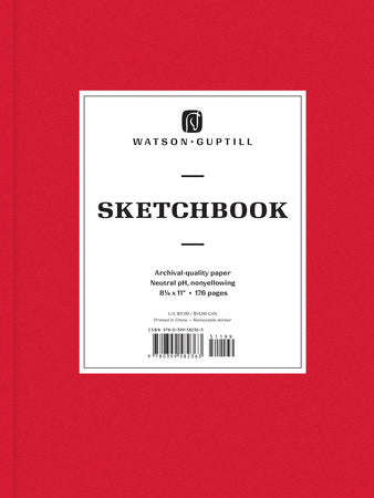 Large Sketchbook (Ruby Red) Hardcover by Watson-Guptill