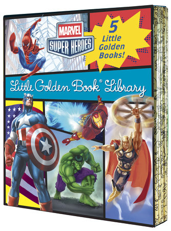 Marvel Super Heroes Little Golden Book Library BX by Various; illustrated by Golden Books