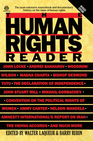 The Human Rights Reader Paperback by Walter Laqueur