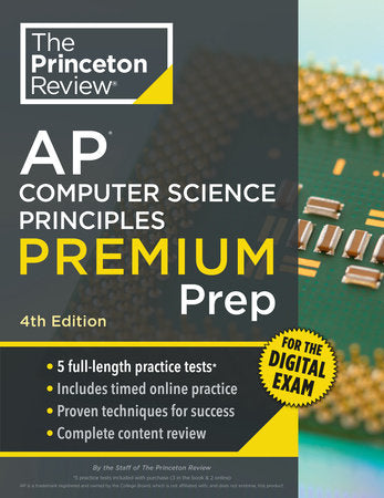 Princeton Review AP Computer Science Principles Premium Prep, 4th Edition Paperback by The Princeton Review