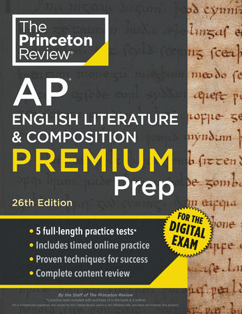 Princeton Review AP English Literature & Composition Premium Prep, 26th Edition Paperback by The Princeton Review