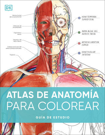 Atlas de anatomia para colorear (The Human Body Coloring Book) Paperback by DK