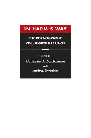In Harm's Way Paperback by Catharine A. MacKinnon