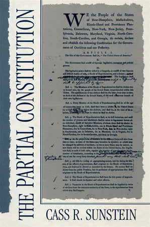 Partial Constitution Paperback by Cass R. Sunstein