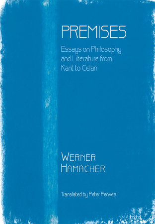 Premises Hardcover by Werner Hamacher