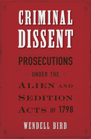 Criminal Dissent Hardcover by Wendell Bird