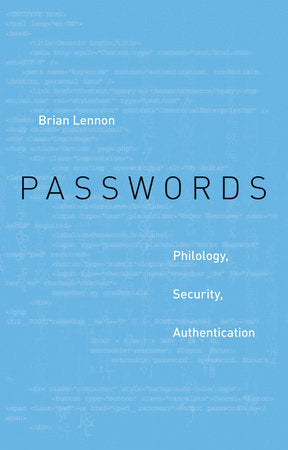 Passwords Hardcover by Brian Lennon
