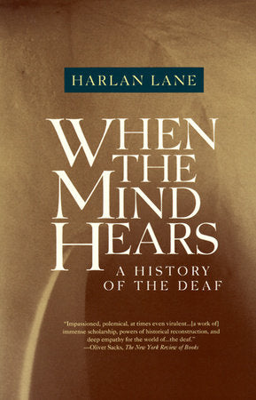 When the Mind Hears Paperback by Harlan Lane
