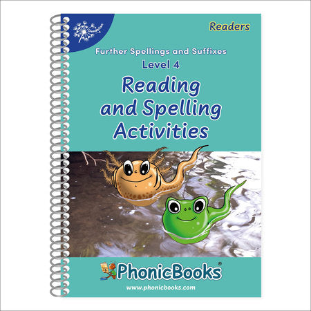 Phonic Books Dandelion Readers Reading and Spelling Activities Further Spellings and Suffixes Level 4 Paperback by Phonic Books