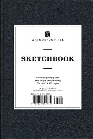 Medium Sketchbook (Black) Hardcover by Watson-Guptill