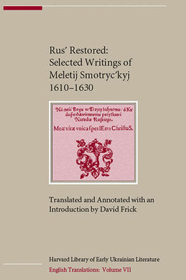 Rus' Restored Hardcover by David Frick
