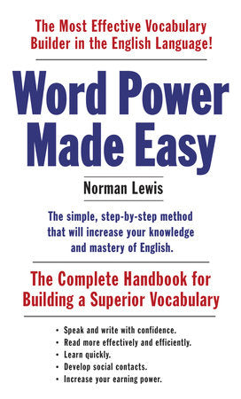 Word Power Made Easy Paperback by Norman Lewis