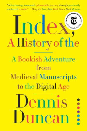 Index, A History of the Paperback by Dennis Duncan