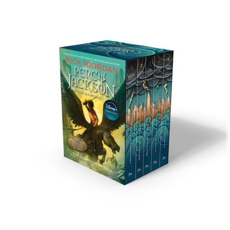 Percy Jackson and the Olympians 5 Book Paperback Boxed Set (w/poster) Boxed Set by Rick Riordan