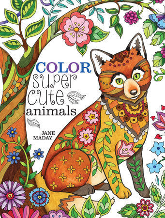 Color Super Cute Animals Paperback by Jane Maday