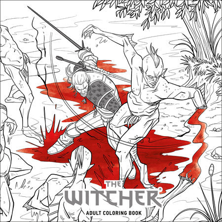 The Witcher Adult Coloring Book Paperback by Based upon the characters and games from CD Projekt Red