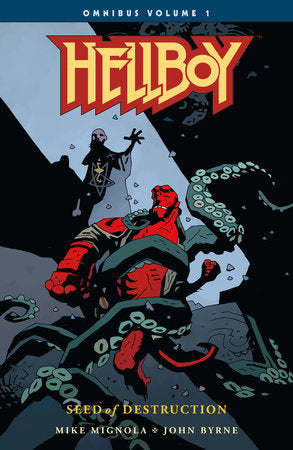 Hellboy Omnibus Volume 1: Seed of Destruction Paperback by Written by Mike Mignola and John Byrne. Art by Mike Mignola. Colored by Dave Stewart, Mark Chiarello, and Matthew Hollingsworth.