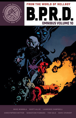 B.P.R.D. Omnibus Volume 10 Paperback by Story by Mike Mignola and Scott Allie. Art by Laurence Campbell, Sebastian Fiumara, and Christopher Mitten. Colors by Dave Stewart.