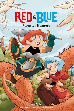 Red & Blue: Monster Hunters Paperback by Written and drawn by Sara Soler, with translation by Silvia Perea Labayen and English letters by Joamette Gil.