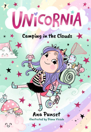 Unicornia: Camping in the Clouds Paperback by Ana Punset; Illustrated by Diana Vicedo