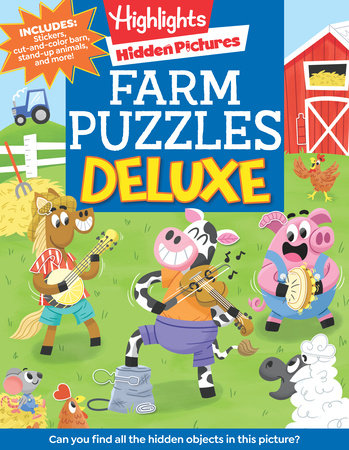 Farm Puzzles Deluxe Paperback by Highlights