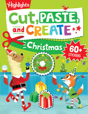 Cut, Paste, and Create Christmas Paperback by Highlights