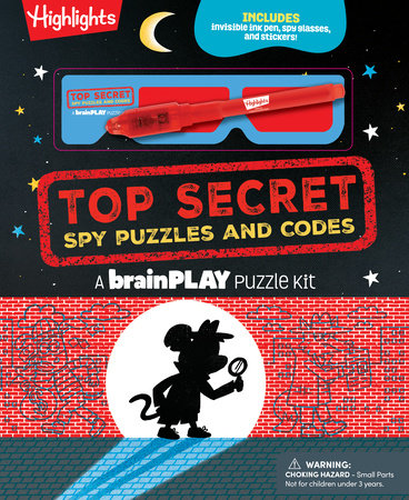 brainPLAY Top Secret Spy Puzzles and Codes Hardcover by Highlights