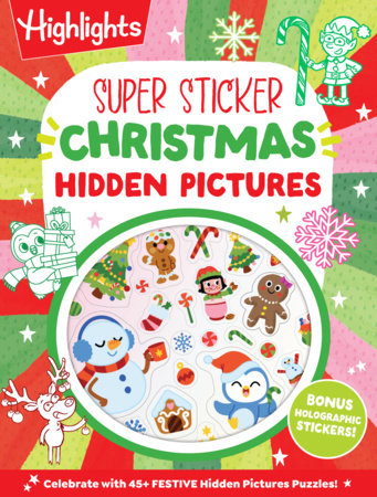Super Sticker Christmas Hidden Pictures Paperback by Highlights