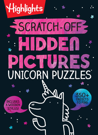 Scratch-Off Hidden Pictures Unicorn Puzzles Merchandise by Highlights