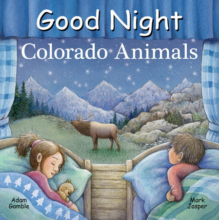 Good Night Colorado Animals Board Book by Adam Gamble, Mark Jasper