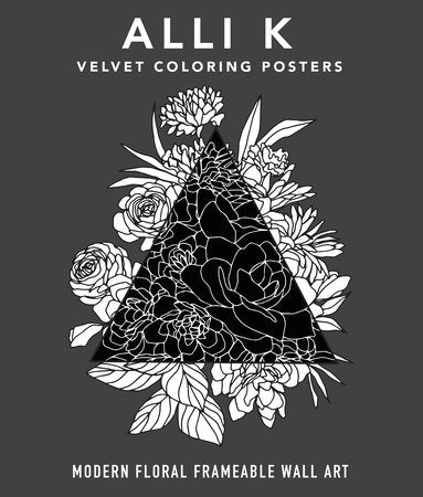Velvet Coloring Posters Merchandise by Alli Koch