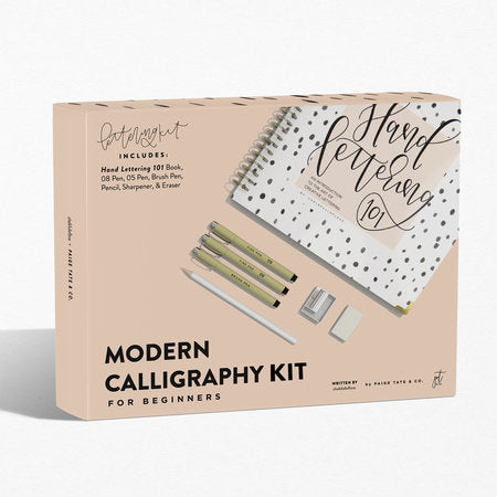 Modern Calligraphy Kit for Beginners Merchandise by Chalkfulloflove