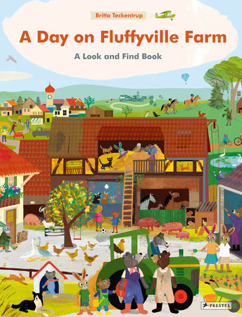 A Day on Fluffyville Farm Board Book by Britta Teckentrup