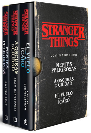 Estuche Stranger Things (Contiene: Mentes peligrosas / A oscuras en la ciudad / El vuelo de Ícaro) / Stranger Things Boxed Set Paperback by Caitlin Schneiderhan
