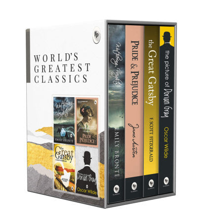 World’s Greatest Classics (Set of 4 Books) Boxed Set by F. Scott Fitzgerald, Oscar Wilde, Emily Brontë, Jane Austen