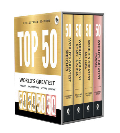 Top 50 World s Greatest Short Stories, Speeches, Letters & Poems, COLLECTABLE EDITION (Box Set of 4 Boxed Set by Various