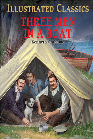 Three Men in a Boat for Kids : illustrated Abridged Children Classics English Novel with Review Questions Hardcover by Kenneth Grahame