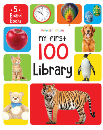 My First 100 Library: Boxset of 5 Early Learning Board Books for Kids/Children (homeschool / preschool / baby/toddler) Boxed Set by Wonder House Books