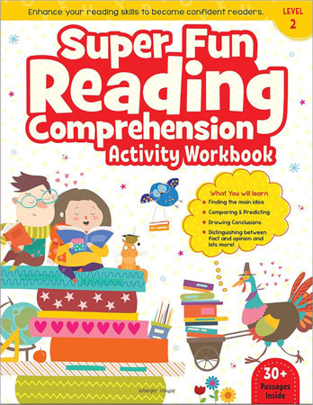 Super Fun Reading Comprehension - Activity Workbook For Children - Level 2 Paperback by Wonder House Books