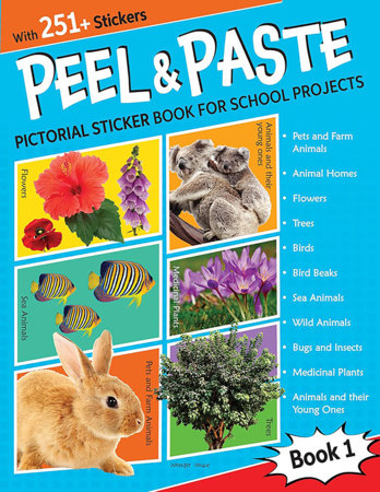 Peel & Paste - Pictorial Sticker Book For School Projects - Book 1 Paperback by Wonder House Books
