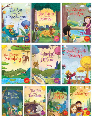 Illustrated Moral Stories (Collection of 10 Books) Boxed Set by Wonder House Books