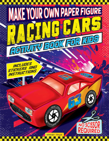 Make your own Paper Figure - Racing Cars (Activity Book for kids) Paperback by Wonder House Books