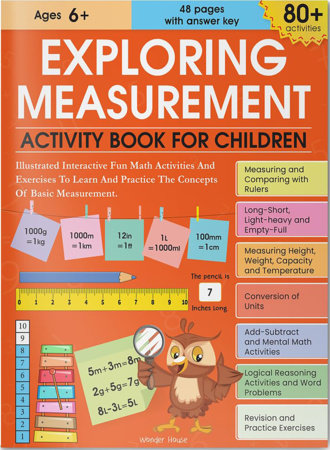 Exploring Measurement Activity Book For Children Paperback by Wonder House Books